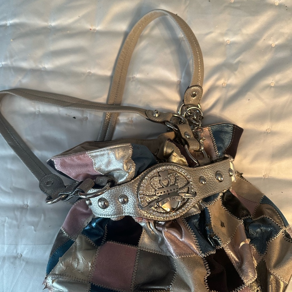 Chic Patchwork Shoulder Bag - image 1